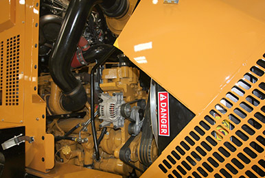 Powerful Diesel engine for large industrial ribbon loader-mounted snow blower