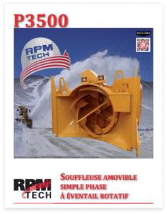 P3500 Rotary fan loader-mounted snow blower brochure